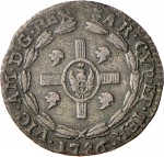 707D Soldo da 12 denari 1786 Scettro e bastone Torino Mistura di argento