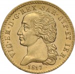 768D 20 lire 1817 Scudo sannitico 1° tipo Torino Oro