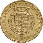 767R 20 lire 1817 Scudo sannitico 1° tipo Torino Oro