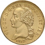 767D 20 lire 1817 Scudo sannitico 1° tipo Torino Oro