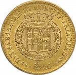 769R 20 lire 1818 Scudo sannitico 1° tipo Torino Oro