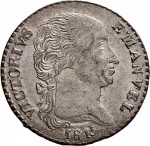 755D 2,6 soldi 1815 Aquila spiegata Torino Mistura di argento