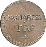 763R 3 cagliaresi da sei denari s.d. (1813) Valore Cagliari Rame