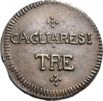 2400R 3 cagliaresi da sei denari (1813) Valore Cagliari Rame