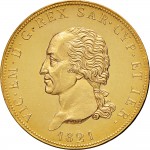 765D 80 lire 1821 Scudo gotico Torino Oro