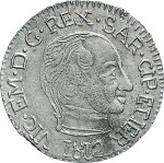 756D Reale da 5 soldi 1812 Aquila spiegata 1° tipo Cagliari Mistura di argento