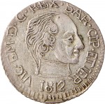 760D Reale da 5 soldi 1812 Aquila spiegata 3° tipo Cagliari Mistura di argento