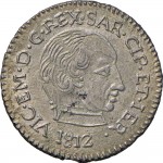 757D Reale da 5 soldi 1812 Aquila spiegata 1° tipo Cagliari Mistura di argento