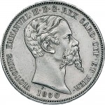 1072D Lira 1850 Scudo sannitico Torino Argento