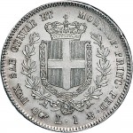 1075R Lira 1856 Scudo sannitico Torino Argento