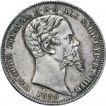 1077D Lira 1859 Scudo sannitico Genova Argento