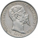 1081D Lira 1860 Scudo sannitico Milano Argento