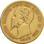 1036D 10 lire 1853 Scudo sannitico Torino Oro