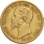 1037D 10 lire 1855 Scudo sannitico Torino Oro