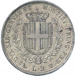 1062R 2 lire 1850 Scudo sannitico Genova Argento