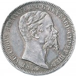 1066D 2 lire 1854 Scudo sannitico Genova Argento