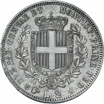 1067R 2 lire 1854 Scudo sannitico Torino Argento