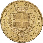 1027R 20 lire 1858 Scudo sannitico Torino Oro
