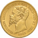 1029D 20 lire 1859 Scudo sannitico Torino Oro