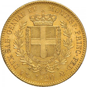 1030R 20 lire 1860 Scudo sannitico Genova Oro