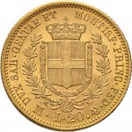 1031R 20 lire 1860 Scudo sannitico Milano Oro