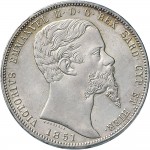 1043D 5 lire 1851 Scudo sannitico Genova Argento