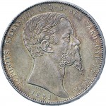 1044D 5 lire 1851 Scudo sannitico Torino Argento