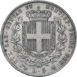 1047R lire 1853 Scudo sannitico Genova Argento