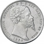 1048D 5 lire 1854 Scudo sannitico Genova Argento