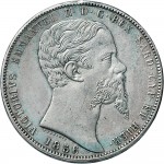 1052D 5 lire 1856 Scudo sannitico Genova Argento