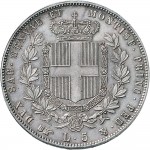 1053R 5 lire 1856 Scudo sannitico Torino Argento