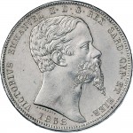 1056D 5 lire 1858 Scudo sannitico Genova Argento