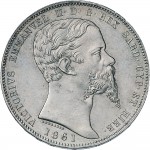 1061D 5 lire 1861 Scudo sannitico Torino Argento