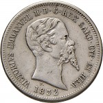 1085D 50 centesimi 1852 Scudo sannitico Torino Argento