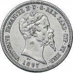 1088D 50 centesimi 1857 Scudo sannitico Torino Argento