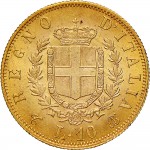 1144R 10 lire 1863 Scudo sannitico 2° tipo Torino Oro