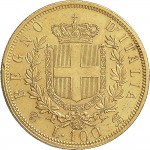 1116R 100 lire 1864 Scudo sannitico Torino Oro
