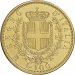 1117R 100 lire 1872 Scudo sannitico Roma Oro