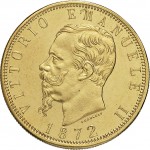 1117D 100 lire 1872 Scudo sannitico Roma Oro