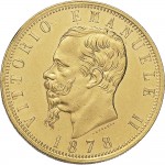 1118D 100 lire 1878 Scudo sannitico Roma Oro