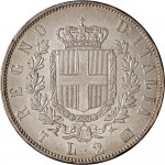 1178R 2 lire 1863 Scudo sannitico 2° tipo Torino Argento
