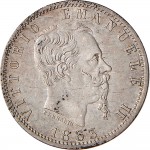 1204D 20 centesimi 1863 Scudo sannitico 1° tipo Torino Argento
