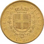 1122R 20 lire 1862 Scudo sannitico Torino Oro