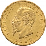 1122D 20 lire 1862 Scudo sannitico Torino Oro
