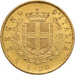 1132R 20 lire 1871 Scudo sannitico Roma Oro