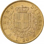 1133R 20 lire 1872 Scudo sannitico Milano Oro