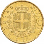 1135R 20 lire 1873 Scudo sannitico Roma Oro