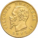 1135D 20 lire 1873 Scudo sannitico Roma Oro