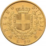 1136R 20 lire 1874 Scudo sannitico Milano Oro