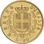 1137R 20 lire 1874 Scudo sannitico Roma Oro